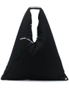 Mm6 Maison Margiela Triangle Tote Bag In Black