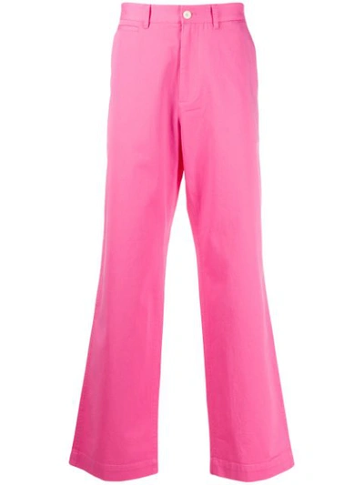 Rowing Blazers High Waisted Chinos In Pink