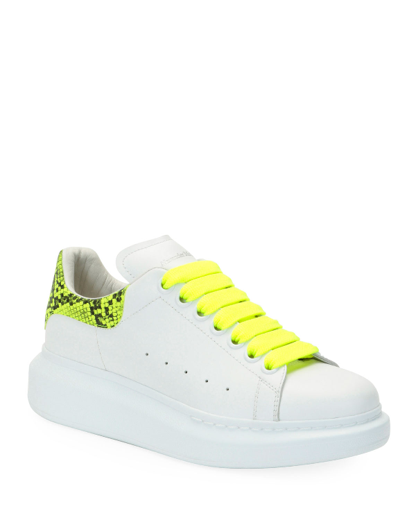 alexander mcqueen neon shoes