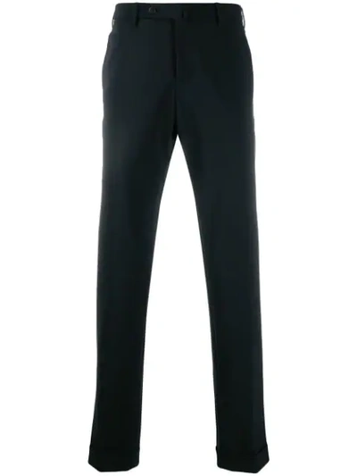 Pt01 Slim-fit Chino Trousers In Black