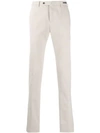 Pt01 Slim-fit Chino Trousers In White