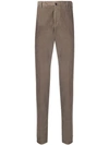 Incotex Slim Corduroy Chinos In Grey