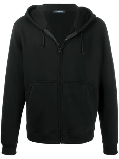 Undercover Panelled Knit Hoodie In Black