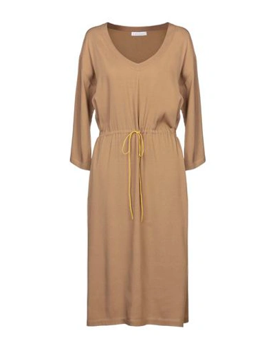 Sibel Saral 3/4 Length Dresses In Camel