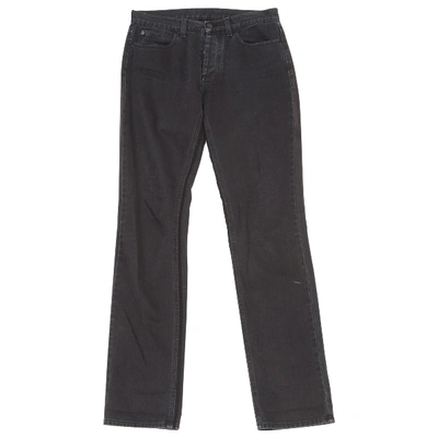 Pre-owned Lanvin Straight Jeans In Grey