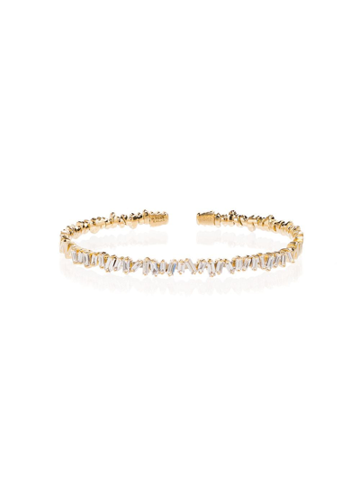 Suzanne Kalan 18k Yellow Gold And Diamond Fireworks Cuff