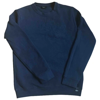 Pre-owned Fendi Navy Cotton Knitwear & Sweatshirt