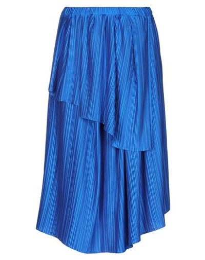 Christian Wijnants Midi Skirts In Bright Blue