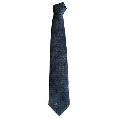 Pre-owned Valentino Garavani Silk Tie In Grey