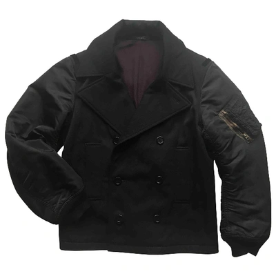 Pre-owned Giuliano Fujiwara Wool Jacket In Black