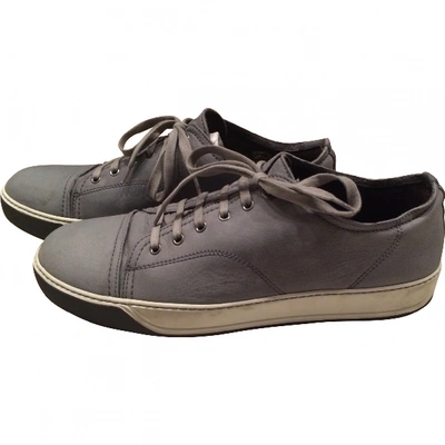 Pre-owned Lanvin Low Trainers In Grey