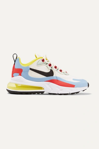 Nike Air Max 270 React Felt And Ripstop Sneakers In Beige