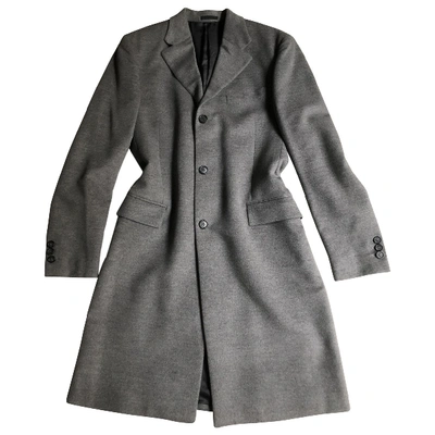 Pre-owned Prada Cashmere Coat In Grey