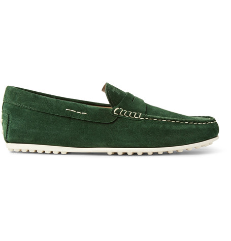 Tod's City Gommino Suede Penny Loafers | ModeSens