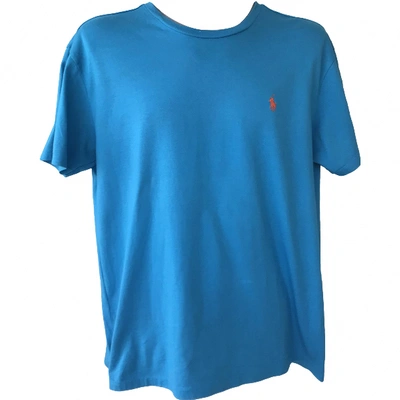 Pre-owned Polo Ralph Lauren Turquoise Cotton T-shirt