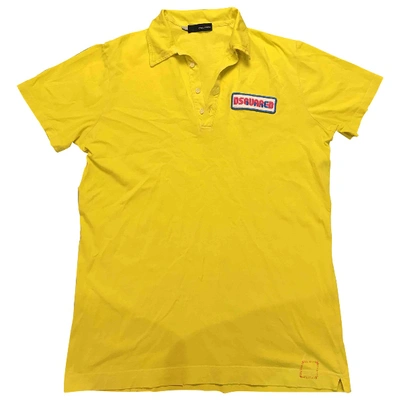 Pre-owned Dsquared2 Polo Shirt In Yellow