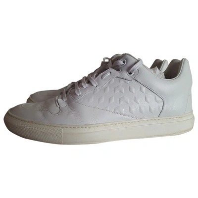 Pre-owned Balenciaga Leather High Trainers In White