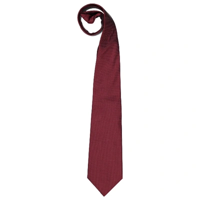 Pre-owned Chopard Silk Tie In Burgundy