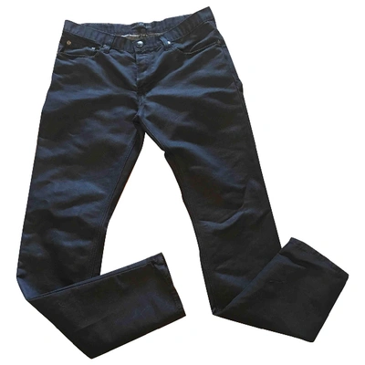 Pre-owned Daniele Alessandrini Straight Jeans In Black