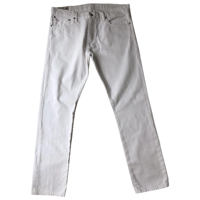 Pre-owned Polo Ralph Lauren Straight Jeans In White