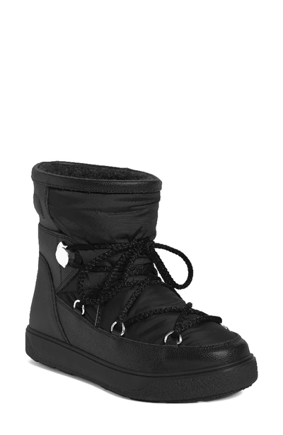 Moncler Fanny Shearling-lined Ankle Boot, Black