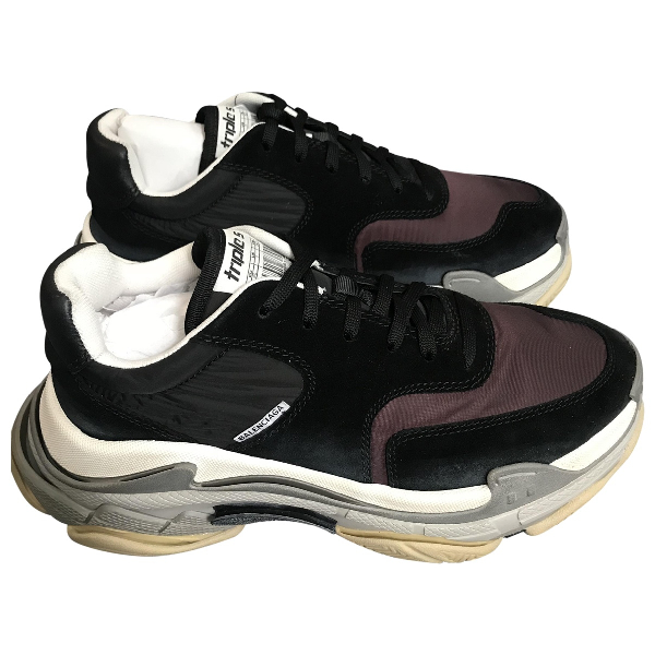 Balenciaga Triple S Mesh And Nubuck Trainers Womens