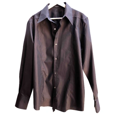 Pre-owned Costume National Shirt In Brown