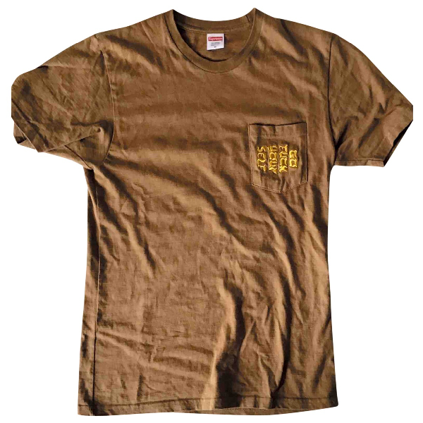 brown supreme t shirt