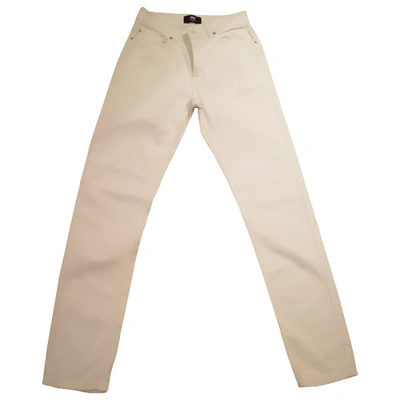 Pre-owned Wood Wood White Cotton Jeans