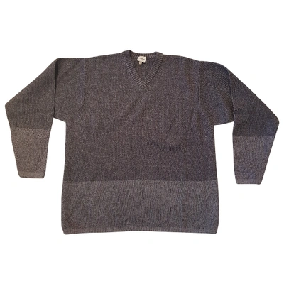 Pre-owned Calvin Klein Wool Pull In Grey