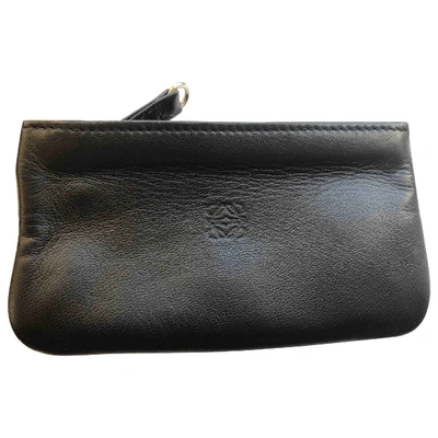 Pre-owned Loewe Leather Small Bag In Black