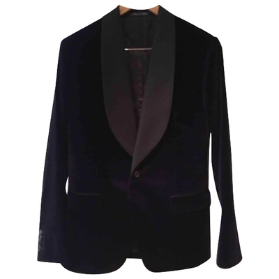 Pre-owned Dolce & Gabbana Purple Velvet Jacket