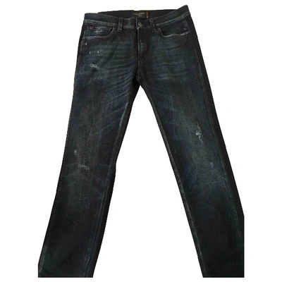 Pre-owned Dolce & Gabbana Blue Cotton - Elasthane Jeans