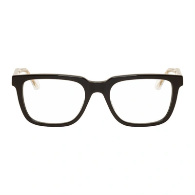 Gucci Black And Transparent Square Glasses In 001 Black