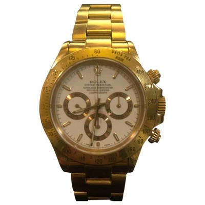 Pre-owned Rolex Daytona Yellow Gold Watch