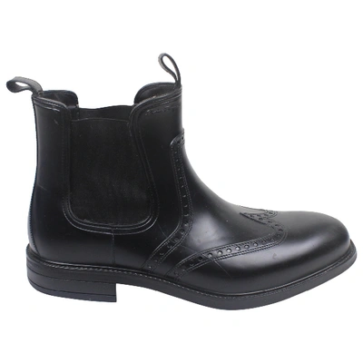 Pre-owned Ferragamo Black Rubber Boots
