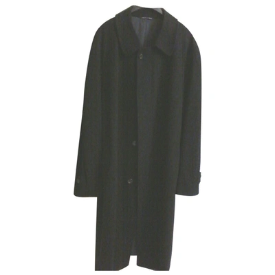 Pre-owned Canali Cashmere Coat In Black