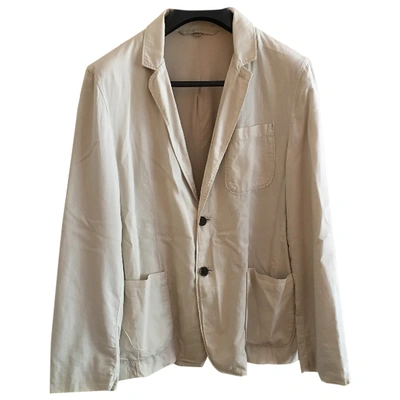 Pre-owned Burberry Beige Cotton Jacket