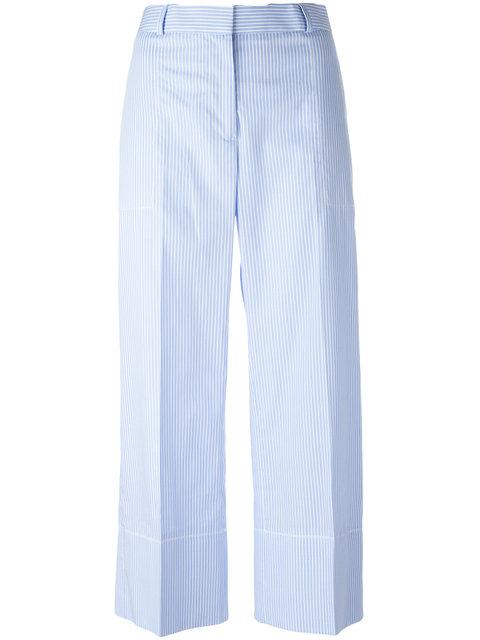 Ermanno Scervino Striped Cropped Pants | ModeSens