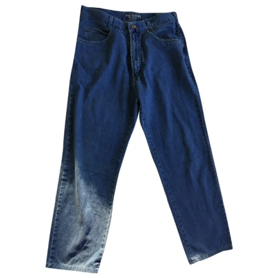 Pre-owned Pal Zileri Straight Jeans In Blue