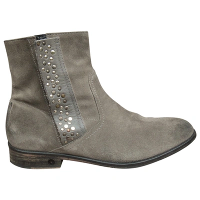 Pre-owned Zadig & Voltaire Grey Suede Boots
