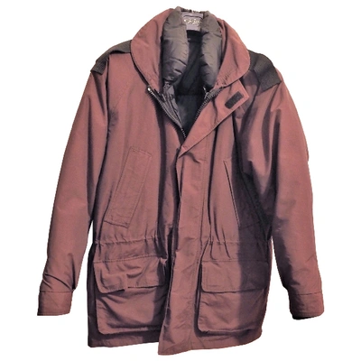 Pre-owned Museum Coat In Burgundy