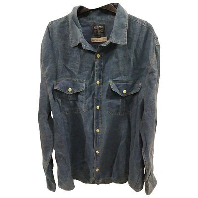 Pre-owned Woolrich Shirt In Blue