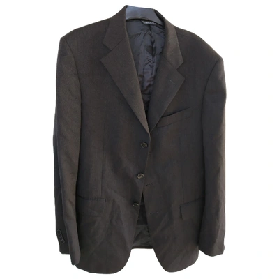 Pre-owned Tombolini Wool Suit In Anthracite