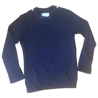Pre-owned Sacai Blue Cotton T-shirt