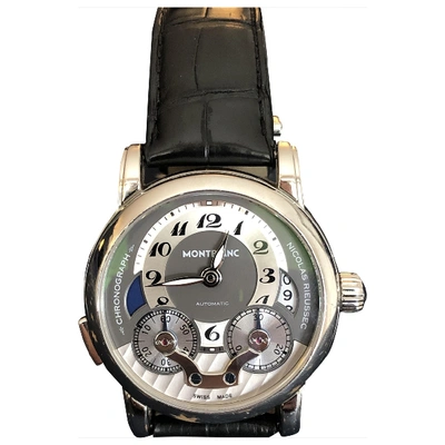 Pre-owned Montblanc Watch In Grey
