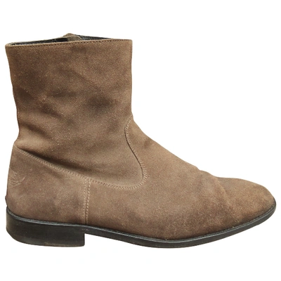 Pre-owned Zadig & Voltaire Brown Suede Boots