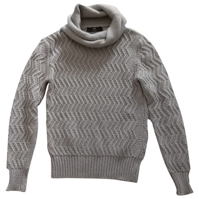 Pre-owned Daniele Alessandrini Wool Pull In Grey