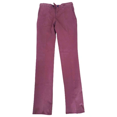 Pre-owned Incotex Trousers In Red