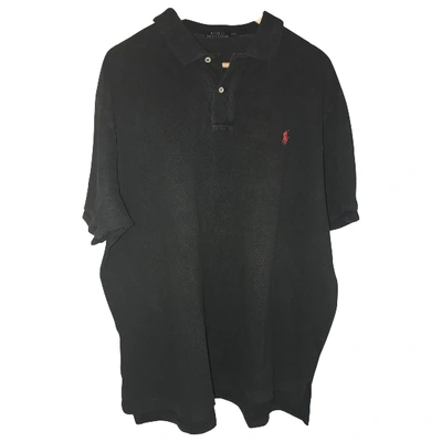 Pre-owned Polo Ralph Lauren Black Cotton Polo Shirts